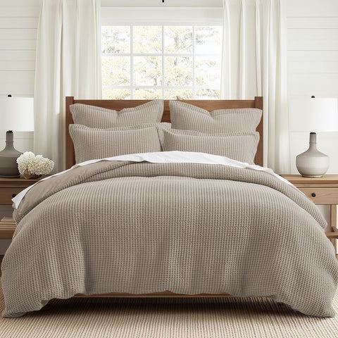 Mills Waffle Duvet Bedding Set