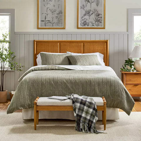 3pc Washed Loop Stripe Duvet Cover Bedding Set