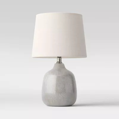 Assembled Ceramic Table Lamp Gray